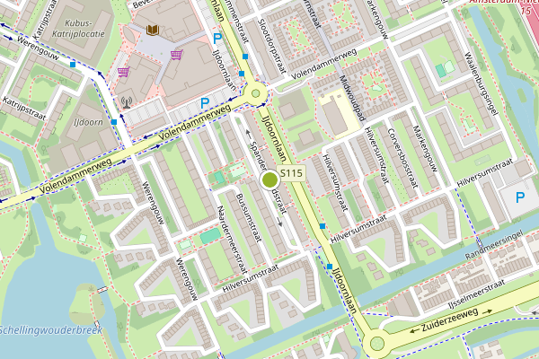Ambulance-melding op Spanderswoudstraat, Amsterdam op 6 augustus, kaart-overzicht