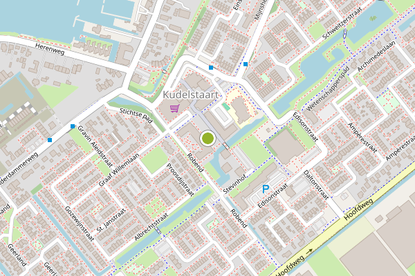 Ambulance-melding op Boerhaavehof, Kudelstaart op 6 augustus, kaart-overzicht