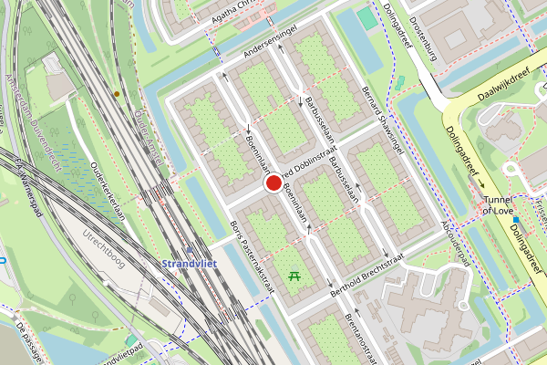 Brandweer-melding op Boeninlaan, Amsterdam op 6 augustus, kaart-overzicht