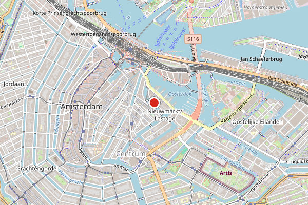 Brandweer-melding op Amsterdam op 6 augustus, kaart-overzicht