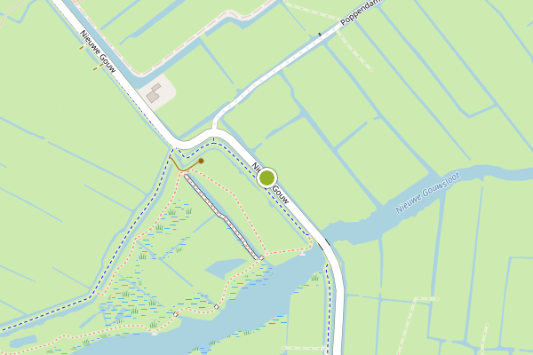 Ambulance-melding op Nieuwe Gouw, Amsterdam op 6 augustus, kaart-overzicht