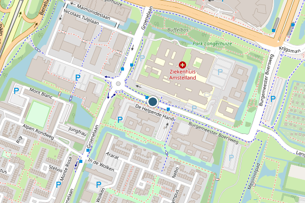 Politie-melding op Laan van de Helende Meesters, Amstelveen op 6 augustus, kaart-overzicht