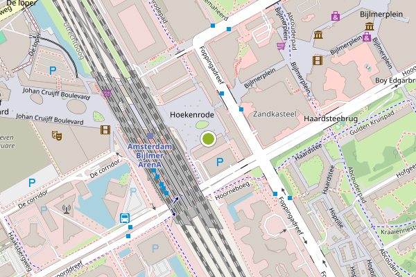 Ambulance-melding op Hoekenrode, Amsterdam op 6 augustus, kaart-overzicht