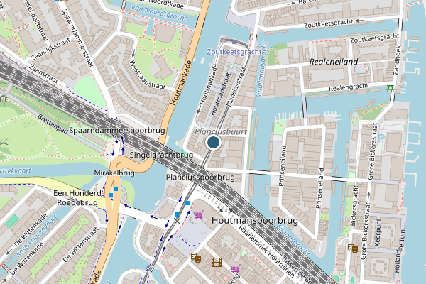 Politie-melding op Planciusstraat, Amsterdam op 6 augustus, kaart-overzicht