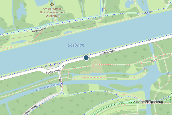 Politie-melding op Bosbaanweg, Amstelveen op 6 augustus, kaart-overzicht