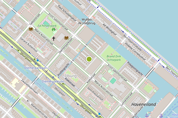 Ambulance-melding op Adriaan Ditvoorsthof, Amsterdam op 6 augustus, kaart-overzicht