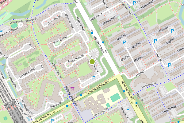 Ambulance-melding op Maasdrielhof, Amsterdam op 6 augustus, kaart-overzicht