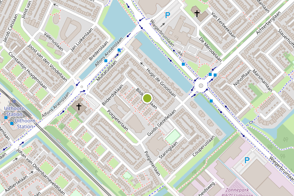 Ambulance-melding op Bilderdijklaan, Uithoorn op 21 mei, kaart-overzicht