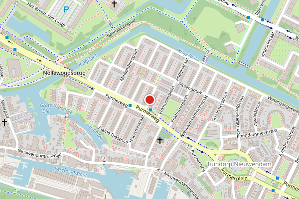 Brandweer-melding op Hoornsestraat, Amsterdam op 6 augustus, kaart-overzicht