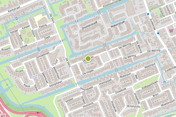 Ambulance-melding op De Hoper, Oostzaan op 21 mei, kaart-overzicht