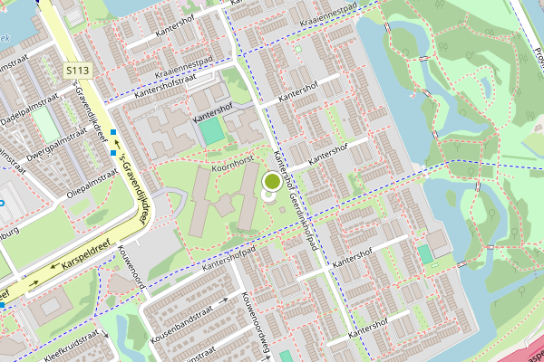 Ambulance-melding op Koornhorst, Amsterdam op 6 augustus, kaart-overzicht