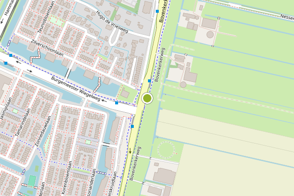 Ambulance-melding op Bovenkerkerweg, Amstelveen op 6 augustus, kaart-overzicht