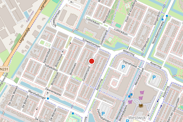 Brandweer-melding op Gaasterland, Amstelveen op 6 augustus, kaart-overzicht