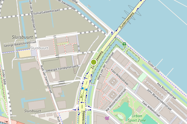 Ambulance-melding op Zuiderzeeweg, Amsterdam op 6 augustus, kaart-overzicht