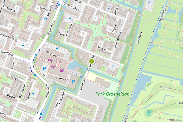 Ambulance-melding op Landtong, Amstelveen op 21 mei, kaart-overzicht