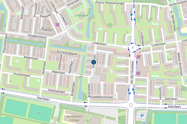 Politie-melding op Acacialaan, Amstelveen op 21 mei, kaart-overzicht