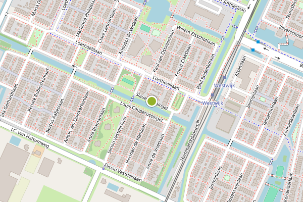 Ambulance-melding op Slauerhoffsingel, Amstelveen op 21 mei, kaart-overzicht