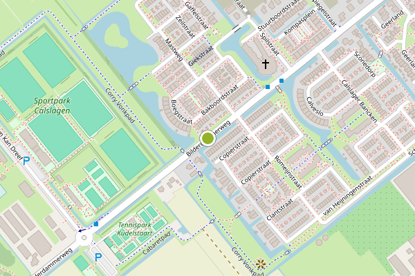 Ambulance-melding op Bilderdammerweg, Kudelstaart op 22 mei, kaart-overzicht