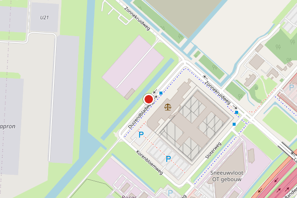 Brandweer-melding op Duizendbladweg, Badhoevedorp op 7 augustus, kaart-overzicht