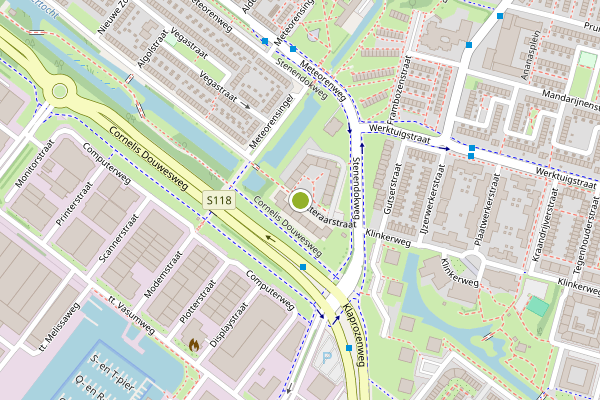 Ambulance-melding op Kotteraarstraat, Amsterdam op 7 augustus, kaart-overzicht