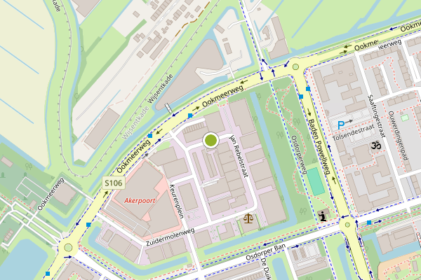 Ambulance-melding op Jan Rebelstraat, Amsterdam op 7 augustus, kaart-overzicht
