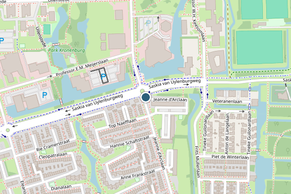 Politie-melding op Saskia van Uylenburgweg, Amstelveen op 7 augustus, kaart-overzicht