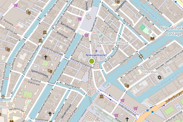 Ambulance-melding op Sint Antoniesbreestraat, Amsterdam op 7 augustus, kaart-overzicht
