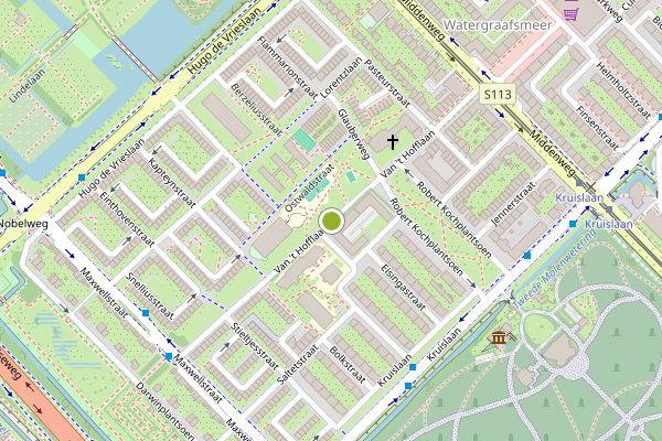Ambulance-melding op Van 't Hofflaan, Amsterdam op 7 augustus, kaart-overzicht