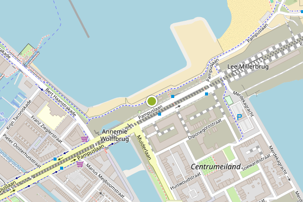 Ambulance-melding op Pampuslaan, Amsterdam op 7 augustus, kaart-overzicht