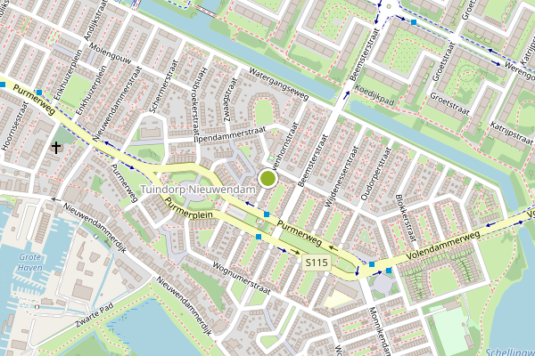 Ambulance-melding op Avenhornstraat, Amsterdam op 7 augustus, kaart-overzicht