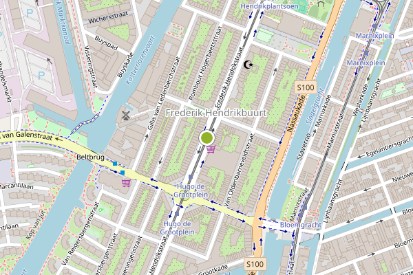 Ambulance-melding op Frederik Hendrikstraat, Amsterdam op 7 augustus, kaart-overzicht