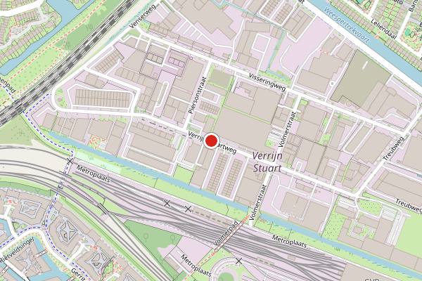 Brandweer-melding op Verrijn Stuartweg, Diemen op 23 mei, kaart-overzicht