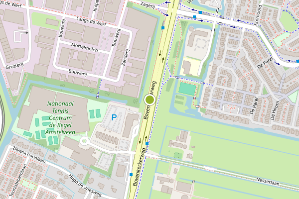 Ambulance-melding op Bovenkerkerweg, Amstelveen op 23 mei, kaart-overzicht