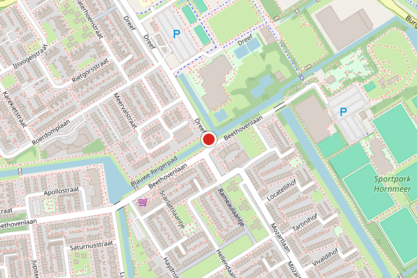 Brandweer-melding op Dreef, Aalsmeer op 22 mei, kaart-overzicht