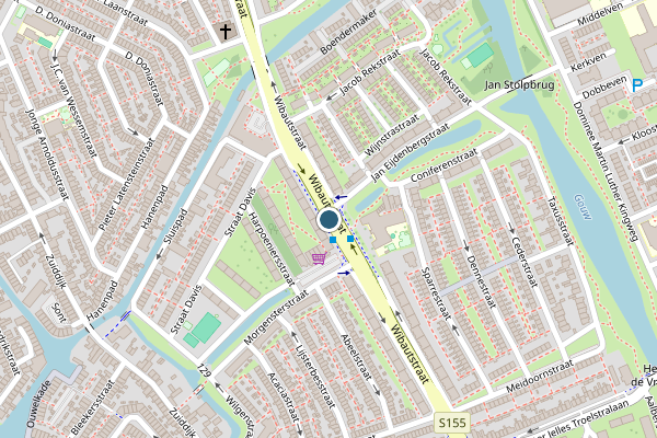 Politie-melding op Wibautstraat, Zaandam op 23 mei, kaart-overzicht