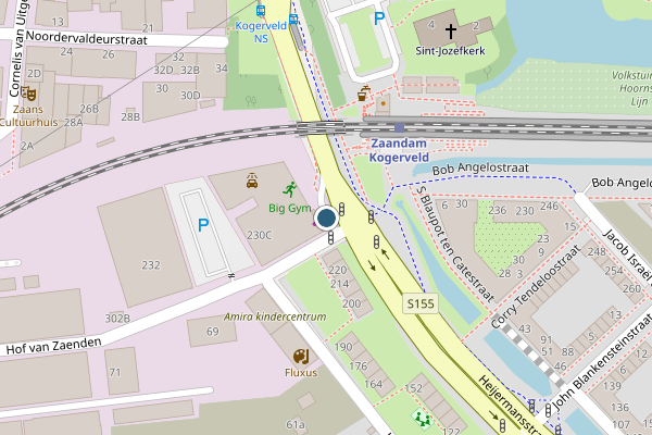 Politie-melding op Hof van Zaenden, Zaandam op 23 mei, kaart-overzicht