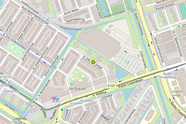 Ambulance-melding op H. Diesveldsingel, Amsterdam op 24 mei, kaart-overzicht
