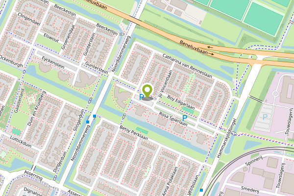 Ambulance-melding op Rosa Spierlaan, Amstelveen op 26 april, kaart-overzicht