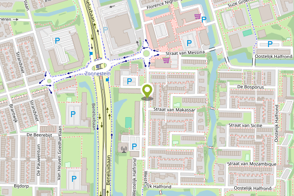 Ambulance-melding op Westelijk Halfrond, Amstelveen op 26 april, kaart-overzicht