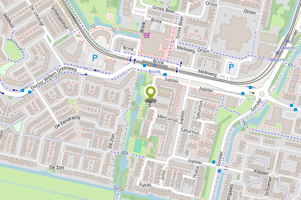 Ambulance-melding op Mercurius, Amstelveen op 26 april, kaart-overzicht