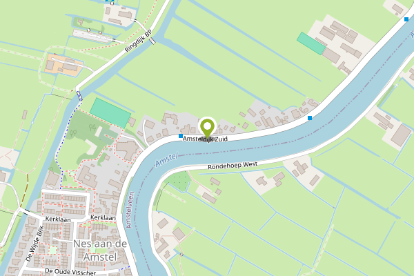 Ambulance-melding op Amsteldijk Zuid, Amstelveen op 25 april, kaart-overzicht