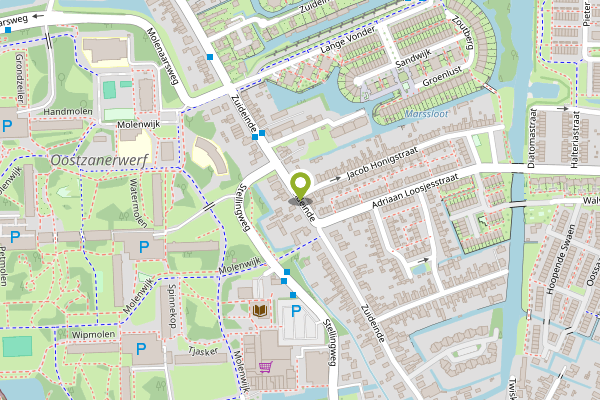 Ambulance-melding op Zuideinde, Amsterdam op 26 april, kaart-overzicht