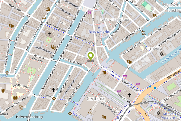 Ambulance-melding op Pentagon, Amsterdam op 26 april, kaart-overzicht