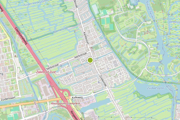 Ambulance-melding op Oostzanerrijweg, Oostzaan op 24 mei, kaart-overzicht