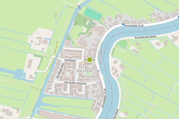 Ambulance-melding op Kerklaan, Amstelveen op 24 mei, kaart-overzicht