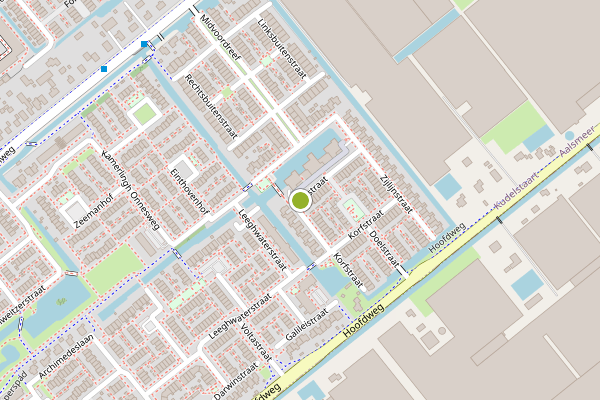 Ambulance-melding op Korfstraat, Kudelstaart op 24 mei, kaart-overzicht