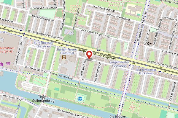 Brandweer-melding op Theodorus Dobbestraat, Amsterdam op 26 april, kaart-overzicht