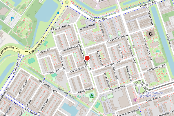Brandweer-melding op Hoogheemraadweg, Amsterdam op 24 mei, kaart-overzicht