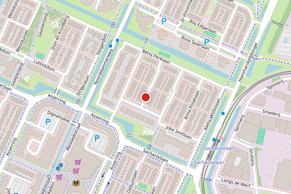 Brandweer-melding op Marga Klompelaan, Amstelveen op 24 mei, kaart-overzicht