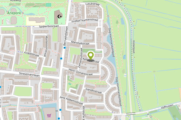 Ambulance-melding op Kelloggstraat, Haarlem op 26 april, kaart-overzicht
